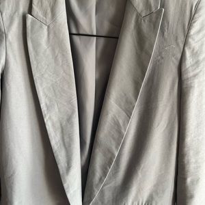 Zara light pale blue blazer XS